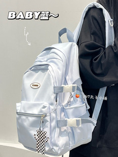 书包女大学生小众设计感原创日系高中女双肩包ins潮初中生背包女