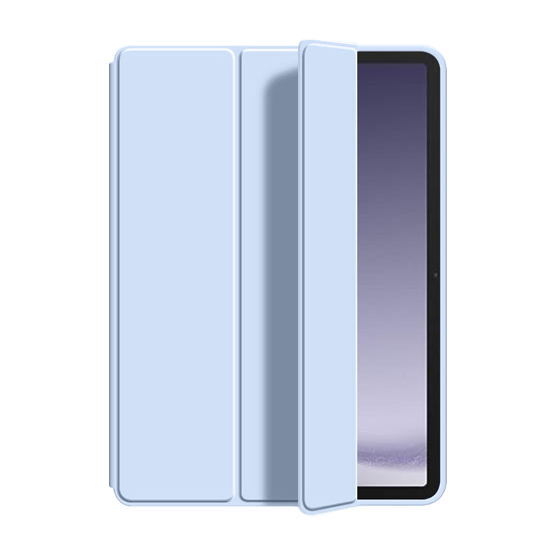 适用三星taba9保护套新款A8液态硅胶三折壳Galaxy Tab A9+ 11寸轻薄防摔Samsung A7平板简约A7Lite全包软壳