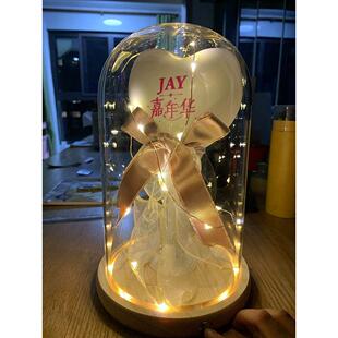 适用于周杰伦演唱会应援棒玻璃罩透明展示盒荧光棒收纳盒发光夜灯