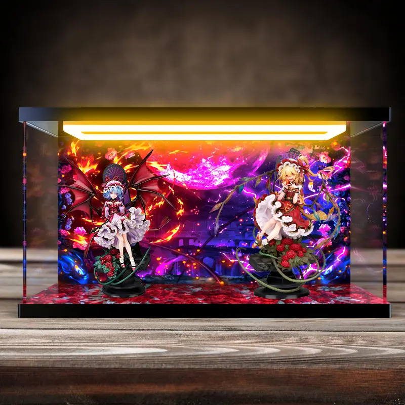 适用Alter 东方Project 蕾米莉亚 芙兰朵露 手办 双人回灯收纳盒