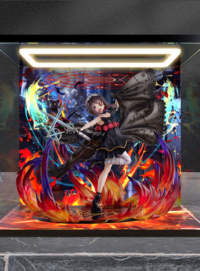 适用FNEX为美好的世界献上祝福 惠惠 玫瑰礼服 手办回型灯收纳盒