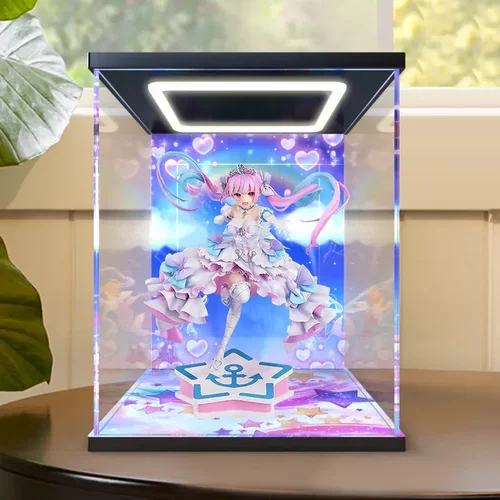 适用GSC Hololive 虚拟主播 凑阿库娅 超级梦想 手办罩灯光收纳盒