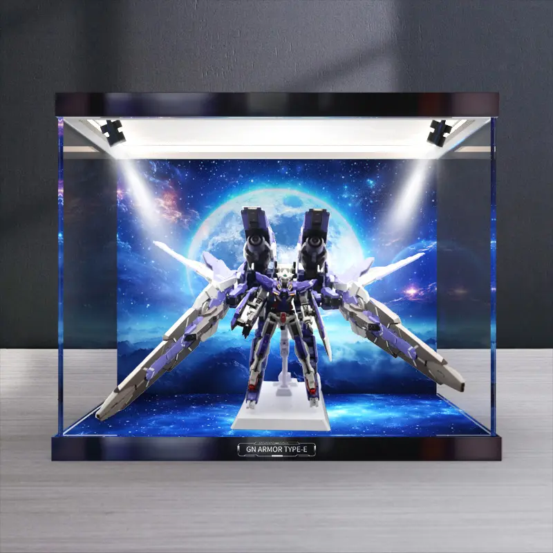适用万代 MB高达00 GN Armor Type-e 亚克力高达模型高透明收纳盒