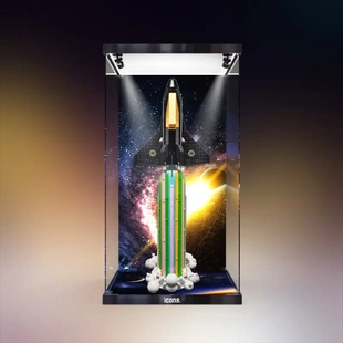 适用 ICONS系列 10391 跨月狂欢拼装积木模型罩亚克力收纳盒