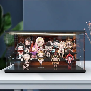 泡泡玛特SKULLPANDA漫相集盲盒SP12代系列手办场景展示盒灯光收纳