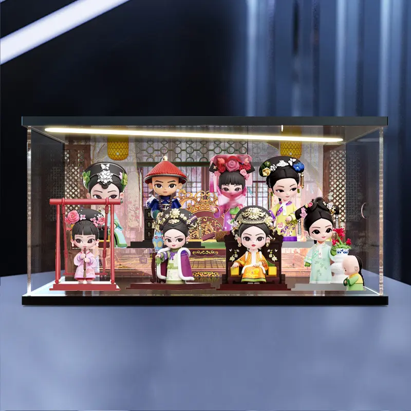 适用《甄嬛传》官方系列手办第三代盲盒手办灯光亚克力场景收纳盒