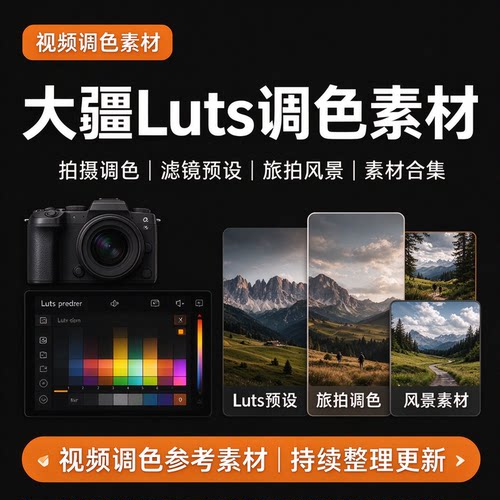 大疆Luts视频拍摄调色滤镜合集