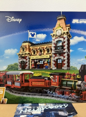 LEGO乐高71044 迪士尼 高飞 米妮 奇奇蒂蒂 Powered UP火车站积木
