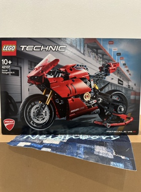LEGO乐高 42107 科技机械组 杜卡迪 Panigale V4R 可动积木玩具