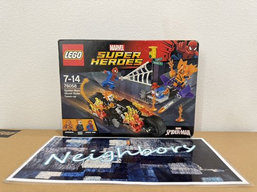 【特价】LEGO乐高 76058 蜘蛛侠 恶灵骑士集结 幽灵战车积木玩具