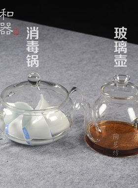 电陶炉专用加厚耐热玻璃壶烧水壶耐高温玻璃消毒锅大容量蒸汽壶