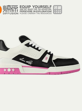 燎原 Louis Vuitton Lv Trainer #54男款 粉黑色休闲板鞋1ADDZI
