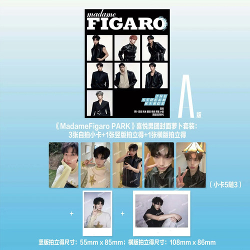 计入销量 费加罗男士 11月刊 喜悦男团A版套装/萝卜单人B版套装 Madame Figaro PARK杂志2025年11/十一月