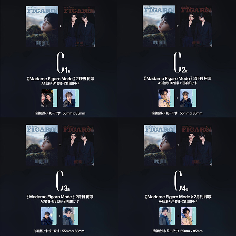 计入销量 费加罗 赵柯淳/马小宇封面 官方套装可选 FigaroMode费加罗杂志2025年2月 赵柯淳/马小宇封面
