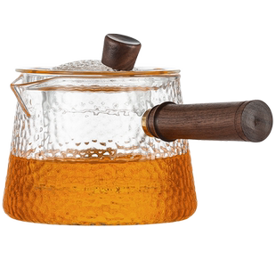 侧把茶壶玻璃耐高温过滤泡茶壶家用电陶炉煮茶壶2025新款茶具套装