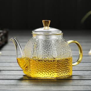 过滤花茶壶耐高温泡茶壶泡茶器玻璃花茶壶小茶具 茶壶单壶家用套装