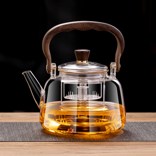 玻璃煮茶壶电陶炉煮茶器2025新款耐高温可明火提梁烧水壶茶具套装
