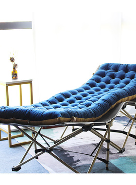 躺椅靠背一体坐垫摇椅棉垫子防滑通用折叠行军床学生座位椅垫屁垫