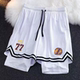 美式 速干宽松训练裤 篮球短裤 假两件内衬运动四分裤 男款 东契奇球裤