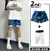 三分篮球裤 美式 2025新款 外穿速干夏季 运动短裤 透气训练裤 男款