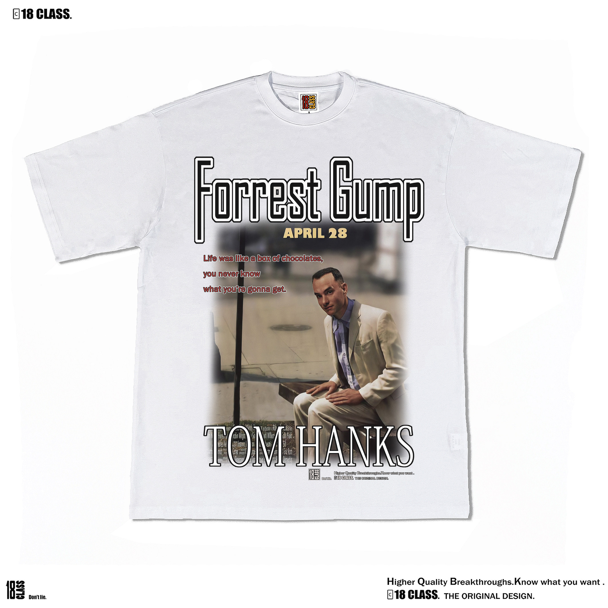 gump阿甘正传电影系列美式复古印花vintage重磅og做旧纯棉短袖t恤