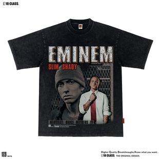 Eminem阿姆原创美式卫衣 hiphop嘻哈男女重磅复古纯棉加厚T恤长袖