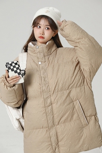 2025冬季新款立领宽松棉服女外套冬韩版宽松加厚面包服潮图片