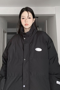 棉衣棉服女冬季加厚保暖宽松立领情侣白色棉袄外套潮MY03P88图片