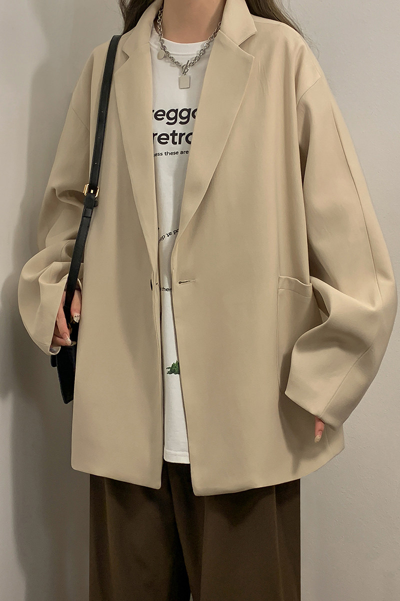 中性盐系ins小西服女外套潮高级感痞帅复古气质潮牌西装7008P45,男装西服套装,星座710