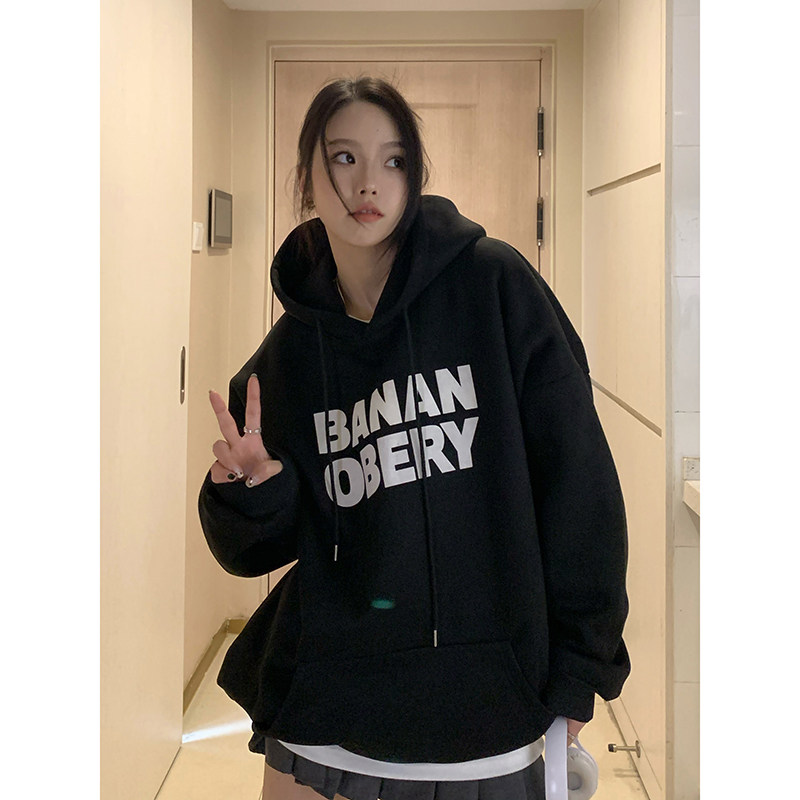 2025年美式复古高级感加绒oversize连帽卫衣外套女秋冬WY06P68,女装短外套,星座710