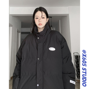 棉衣棉服女冬季加厚保暖宽松立领情侣白色棉袄外套潮MY03P88图片