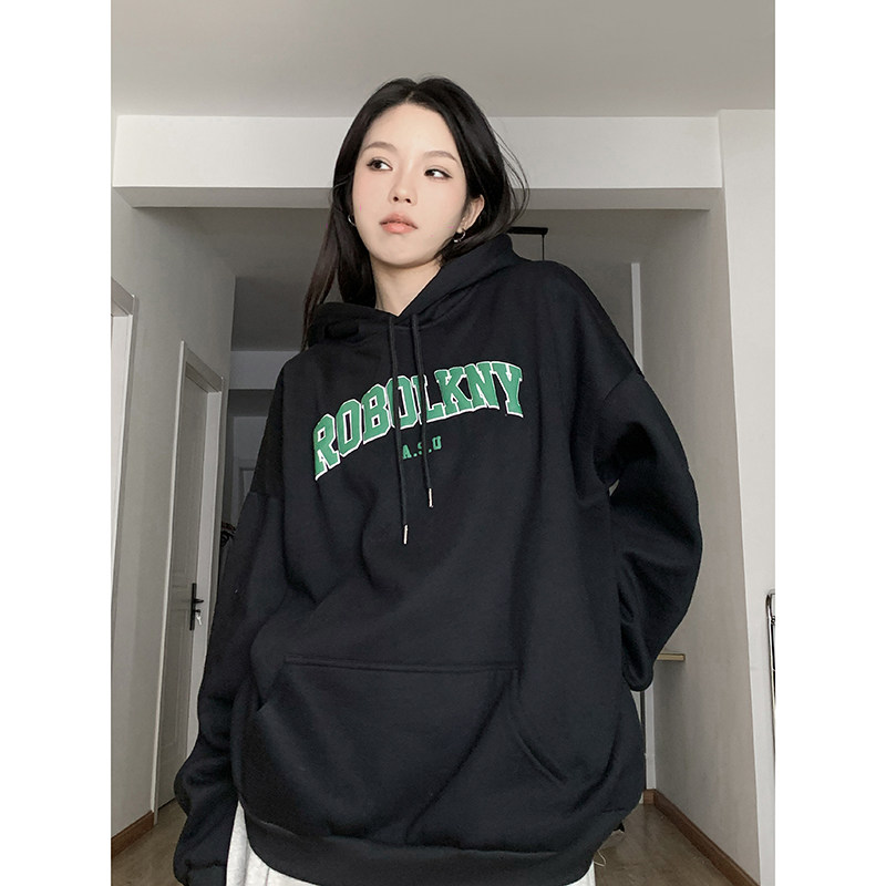 新款纯棉连帽灰色卫衣女秋冬加绒加厚宽松潮ins春秋WY03P58,商品下架区,星座710