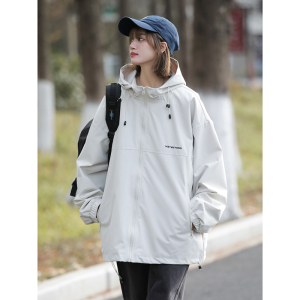 2025秋季新款山系机能ins户外女外套复古刺绣防风冲锋衣特价P65，男装夹克，星座710