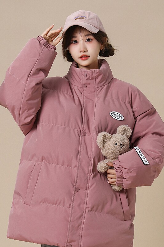 2025冬新款立领宽松棉服女外套冬韩版宽松加厚面包服潮,男装棉衣,星座710