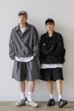 日系POLO领纯色衬衫男春新款宽松速干翻领夹克式外套3401P55特，男装夹克，星座710