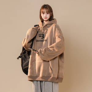 2023连帽卫衣女春夏款潮牌重磅宽松oversize 常规外套上衣图片