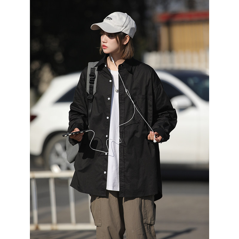 2025新款原创自制机能cityboy廓形宽松休闲长袖衬衣外套CS01,男装衬衫,星座710