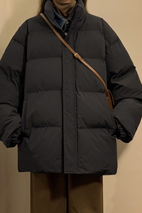 秋冬季棉衣男ins潮牌宽松羽绒棉服韩版加厚棉袄立领外套MY04P88图片