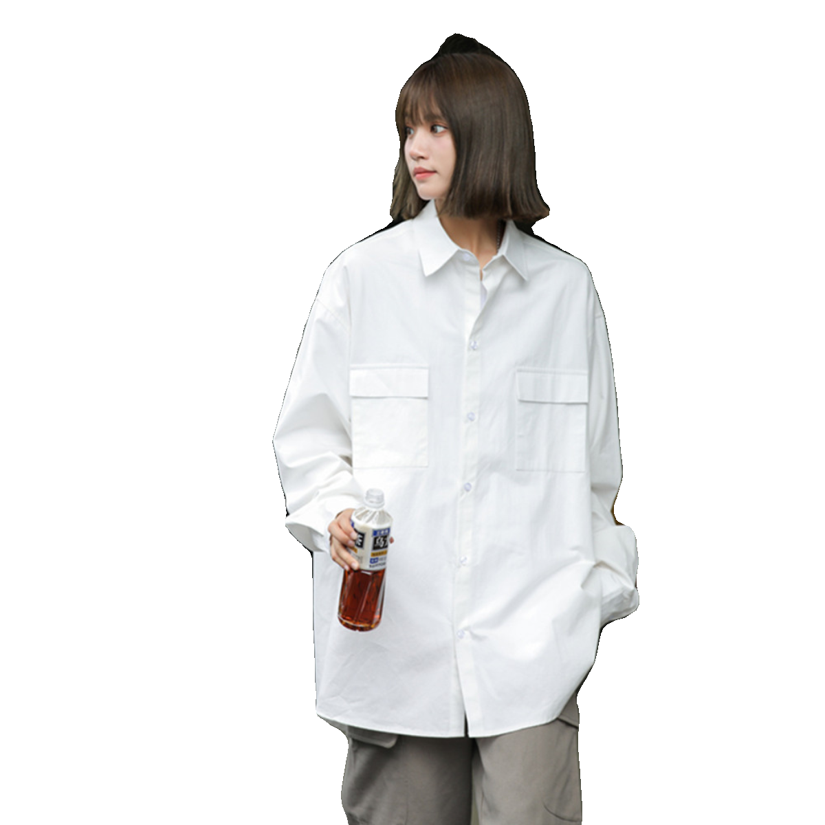 2025新款衬衫女长袖外套高级感cityboy日系工装衬衣春装7022P45,男装衬衫,星座710
