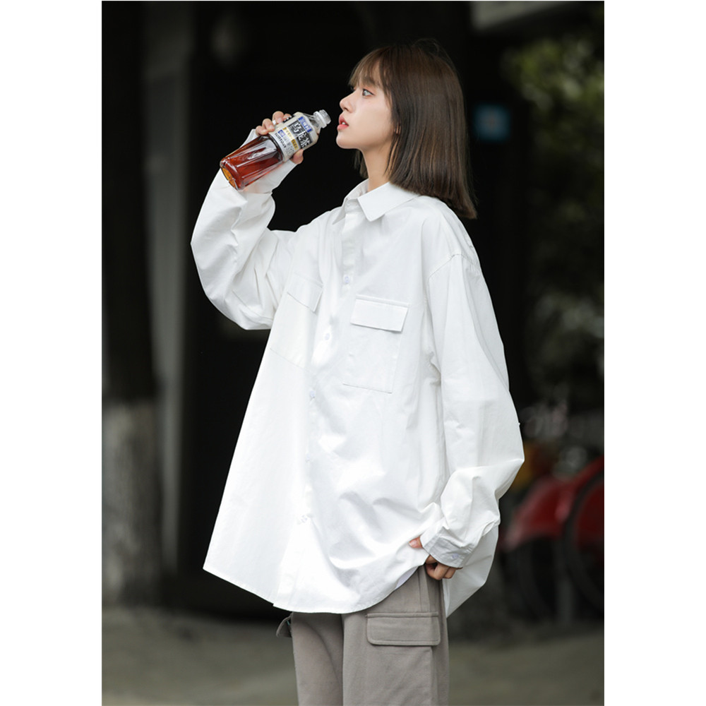 2025新款衬衫女长袖外套高级感cityboy日系工装衬衣春装7022P45,男装衬衫,星座710