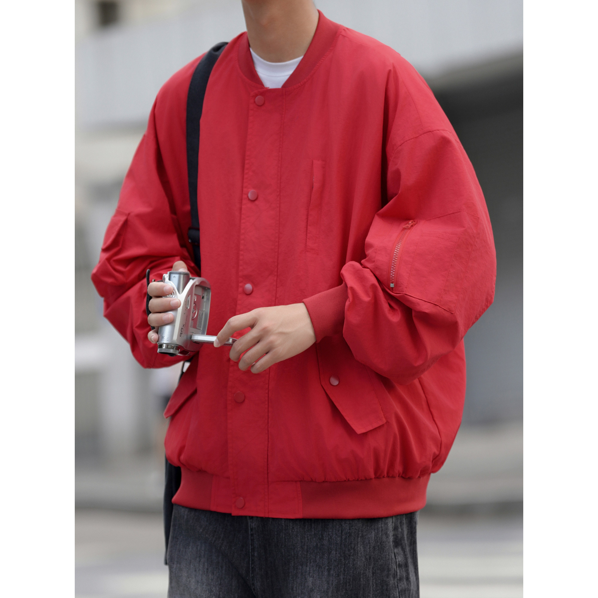 美式多口袋飞行员夹克男春秋复古vintage机能男士工装外套7011p88,男装夹克,星座710