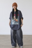 短袖女设计感小众闺蜜装夏装t恤胖mm上衣半袖体恤潮3414P25特，男装T恤，星座710