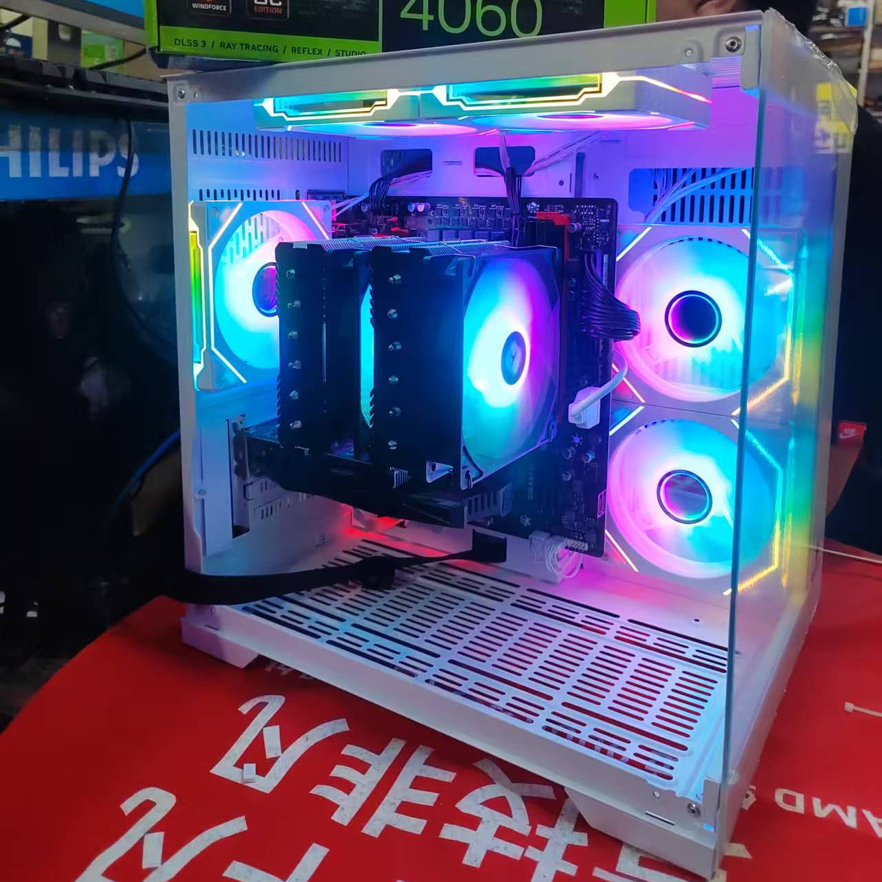 12600KF+技嘉B760M魔鹰WIFI+金百达16G内存（无显卡）海景房电脑