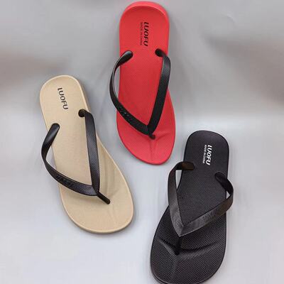 罗敷休闲防滑沙滩情侣人字拖