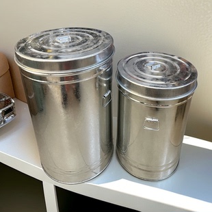 江门新会陈皮储存罐加厚防潮密封桶茶叶桶储藏桶大容量陈皮铁桶