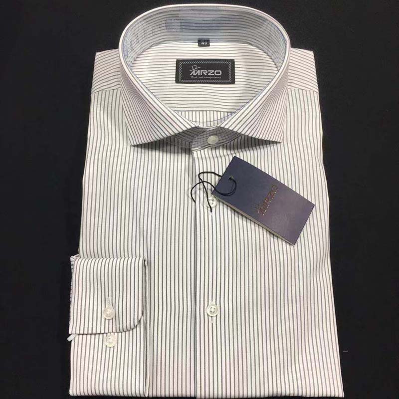纯棉正装条纹休闲男士长袖衬衫