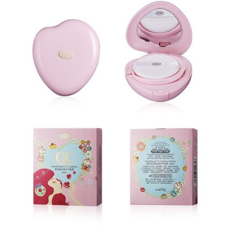 正品limi里美雪润透光甜心气垫cc霜15g提亮保湿修颜遮瑕护肤品