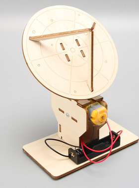创意科技小制作diy电动雷达探测器劳技材料科学实验模型stem玩具