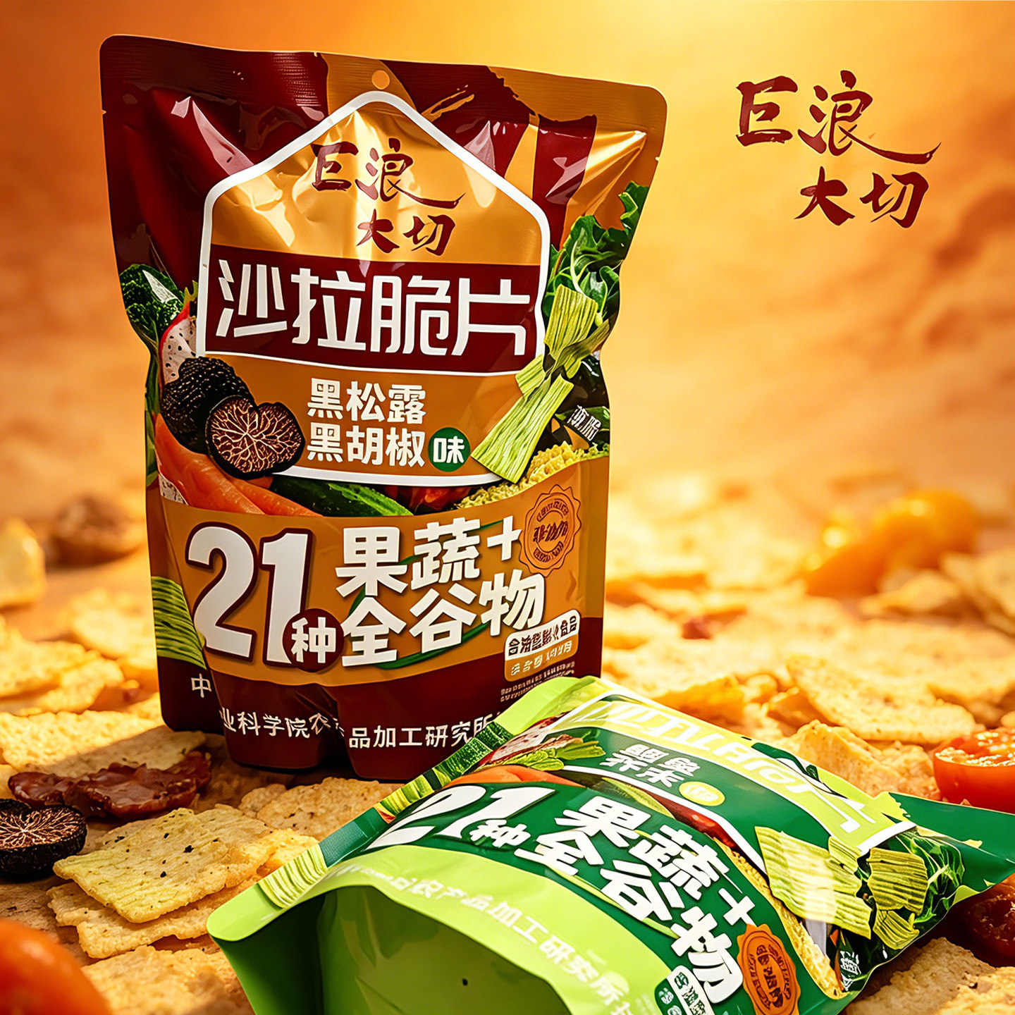 巨浪大切21谷物黑松露胡椒薄脆