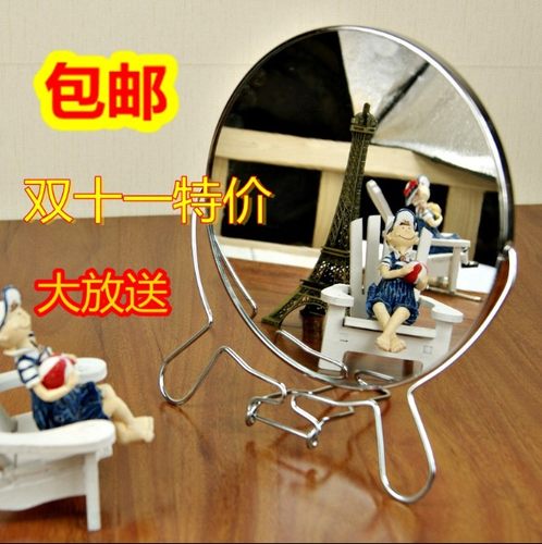 4寸6寸8寸铁边挂镜双面复古镀银